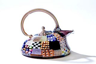 Crazy Quilt Teapot by Richard Marquis
