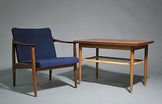 Danish Chair and Coffee Table
