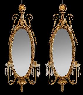 Pair of Gilt Mirrors