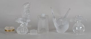 Group of Lalique Glass Table Articles