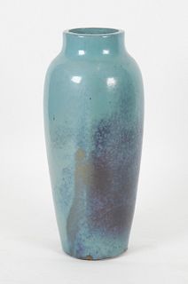 Large Glazed Studio Pottery Garden Vase, Probably Ohio