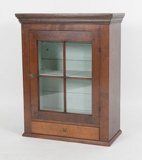 Cherry and Maple Hanging Cupboard
