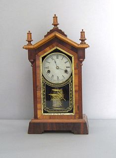 Jerome & Co.No. 250 mantle clock, 18" h.