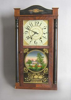 Empire mahogany mantle clock by Williams, Orton, P