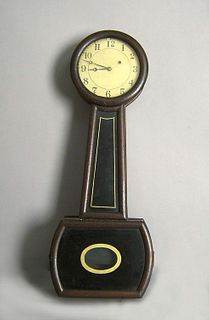 New England late Federal banjo clock, ca. 1820, 29