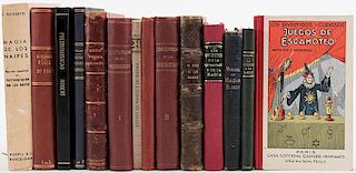 Group of Thirteen Vintage and Antiquarian Magic Books by Robert-Houdin and Others.
