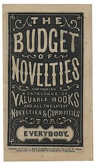 Union Purchasing Agency. Novelties, Valuable Books, & Curiosities.