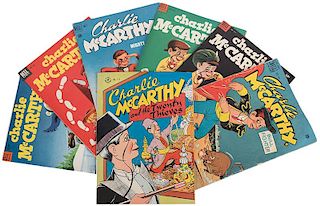 Lot of Seven Charlie McCarthy Comic Books.