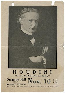 Houdini Theater Program.