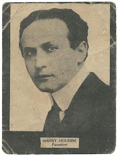 Houdini, Harry (Ehrich Weiss). Cuban Trade Card.