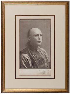 Soo, Chung Ling. Cabinet Card Bust Portrait.