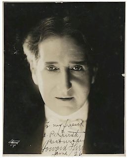 Thurston, Howard. Inscribed and Signed Photograph.