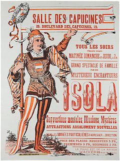 Isola (Vincent and Emile Isola). Salle Des Capucines. Grand Spectacle De Famille Par Les Mysterieux Enchanteurs. Suggestions 