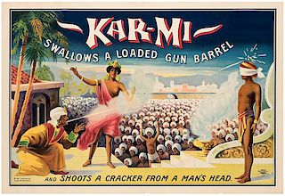 Kar-Mi Swallows a Loaded Gun Barrel.