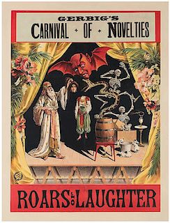 Gerbig’s Carnival of Novelties. Roars of Laughter.
