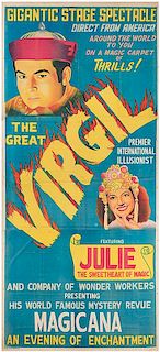 The Great Virgil Direct from America. Gigantic Stage Spectacle.