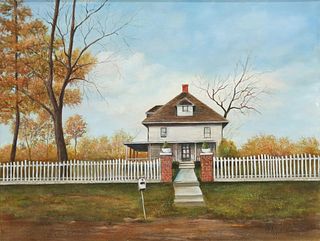 NORMAH KNIGHT (TX, 1910-2005) WHITE PICKET FENCE