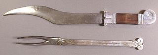 (2) HECTOR AGUILAR TAXCO 940 SILVER CARVING SET