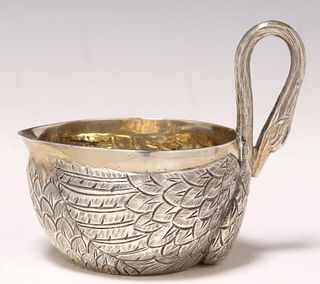 TANE ORFEBRES STERLING SWAN-FORM CREAMER, MEXICO