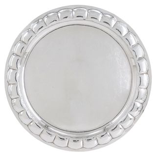 SANBORNS STERLING SILVER ROUND TRAY, MEXICO