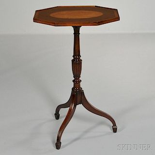 Federal-style Inlaid Mahogany Tilt-top Candlestand