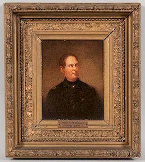 Attributed to George Healy (American, 1813-1894)       Portrait of David G. Farragut.