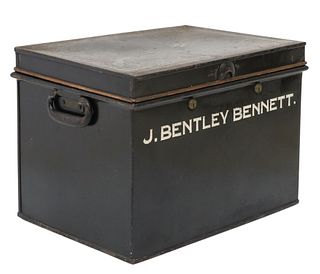 BRITISH METAL DEED BOX, WESTMINSTER BANK