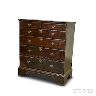 Early Pine Two-drawer Blanket Chest