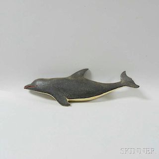 R. Harding Carved and Painted Dolphin