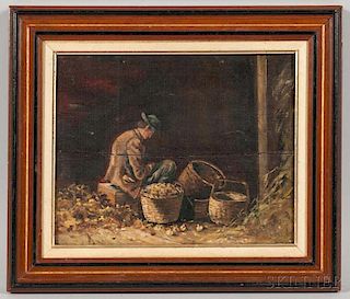H. Tenney (Massachusetts, 19th Century)       Genre Scene Depicting a Man.