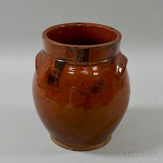 Redware Pottery Jar