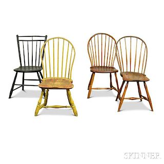 Four Windsor Side Chairs