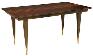 FRENCH MID-CENTURY MODERN EXTENSION DINING TABLE