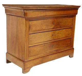 FRENCH LOUIS PHILIPPE PERIOD FRUITWOOD COMMODE