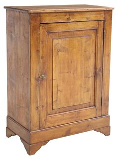 FRENCH PROVINCIAL PINE CONFITURIER CABINET 19TH C.