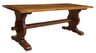 FRENCH MONASTERY OR REFECTORY TABLE, 79.5"L