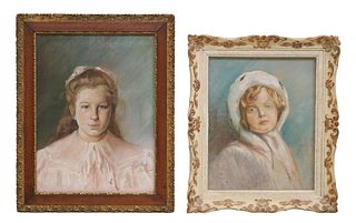 (2) FRAMED PASTEL DRAWINGS PORTRAITS