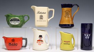 (7) COLLECTION OF WHISKY & SCOTCH PITCHER JUGS
