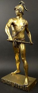after: Émile Louis Picault, French (1833–1915) 20th Century Bronze Sculpture "Honor Patria"
