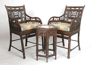 Set of Anglo-Chinese 'Brighton Pavilion' Style Bamboo Furniture