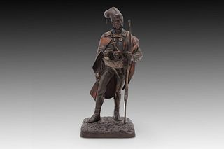 An Islamic Bronze Orientalist Fine Art Figure from the 19th Century, from Vienna for Ottoman Market. 

Height: Approximately 18.5cm 