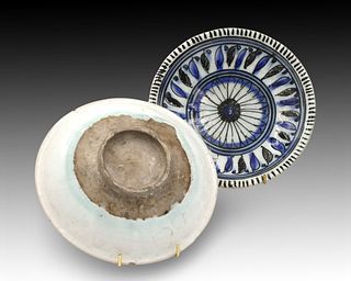 A Pair of Islamic Plates from the Late Safeid

Diameter: Approximately 19.8cm 
