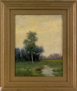 Arthur Hoeber(American, 1854-1915), oil on canvasa