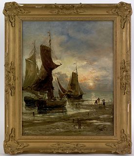 Hamilton Glass(British, 1820-1885), oil on canvaso