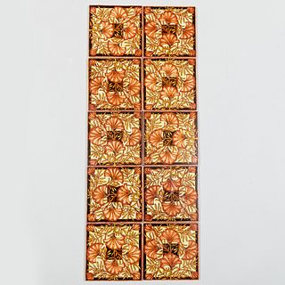 Set of Ten W. B. Simpson & Sons Tiles