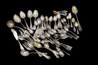 80 Piece Lot of Sterling Silver Spoons