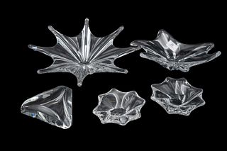 Five Piece Baccarat Crystal Group
