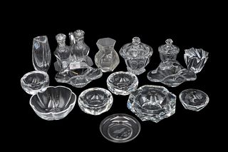 Fifteen Piece Group of Baccarat Crystal Group