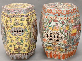 Two Chinese Porcelain Garden Seats