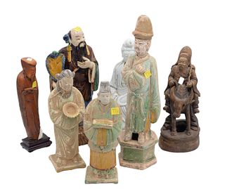 Group of Seven Chinese Figures